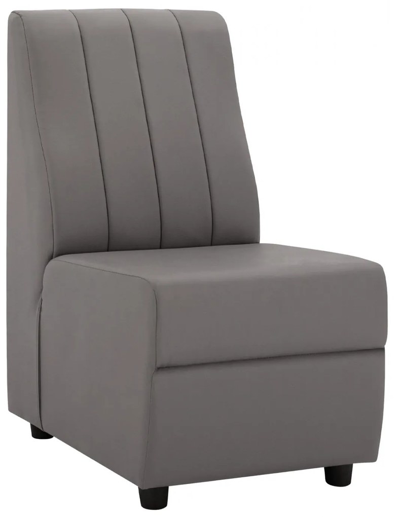 Πολυθρόνα LANDON C3162.10 με PU Γκρί 51x66x93Υ εκ. 51x66x93 εκ.