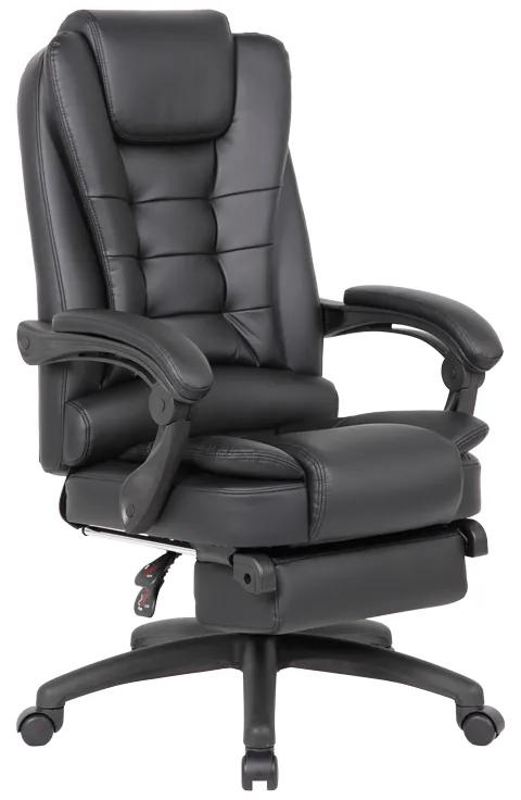 Καρέκλα γραφείου διευθυντή με υποπόδιο Acel pakoworld pu μαύρο 158x63x117.5εκ Model: 076-000016