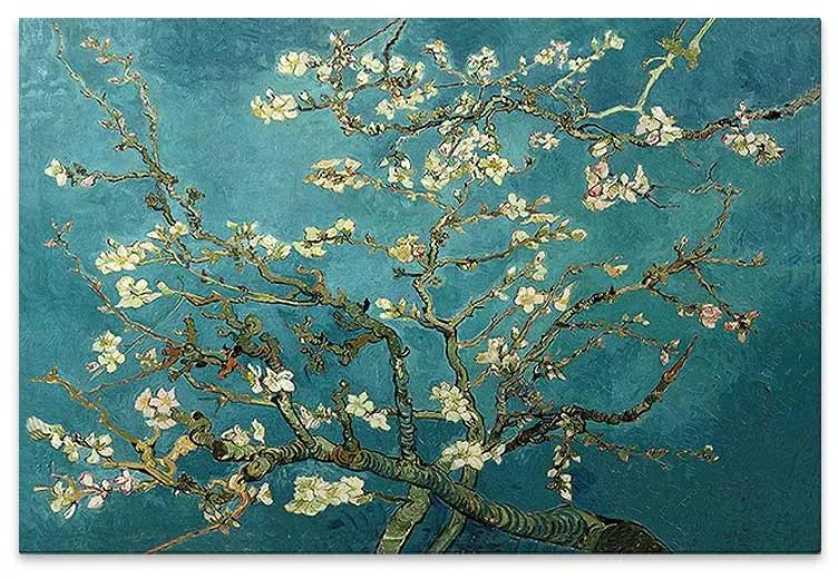 Πίνακας σε καμβά "Blooming Flowers" Megapap ψηφιακής εκτύπωσης 100x70x3εκ. - 0127975