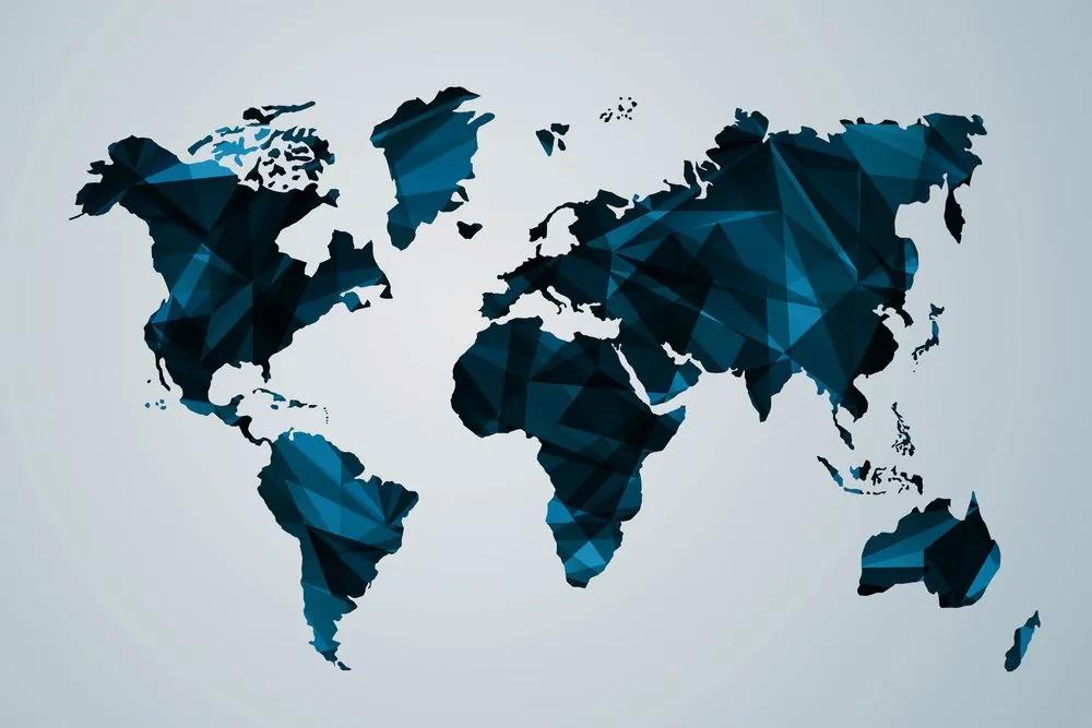 Εικόνα στον παγκόσμιο χάρτη φελλού σε διανυσματικό γραφικό σχέδιο - 120x80  arrow