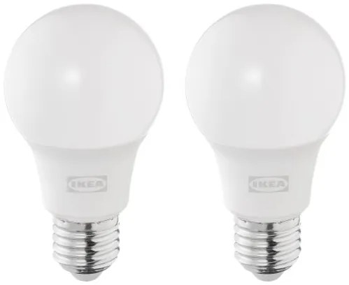 SOLHETTA λαμπτήρας LED E27 806 lumen/γλόμπος, 2 τεμ. 305.099.78