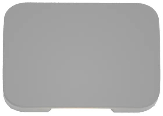 Φωτιστικό τοίχου Silver LED 1W 3000K Outdoor Wall Lamp Grey D:5cmx7cm (80202430)