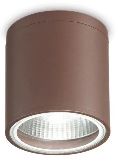 Σποτ Φωτιστικό Οροφής 1xGU10 Καφέ ΙΡ55 Gun 163666 Ideal Lux 163666