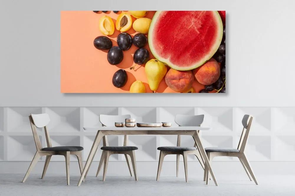 Εικόνα ζουμερά καλοκαιρινά φρούτα - 120x60