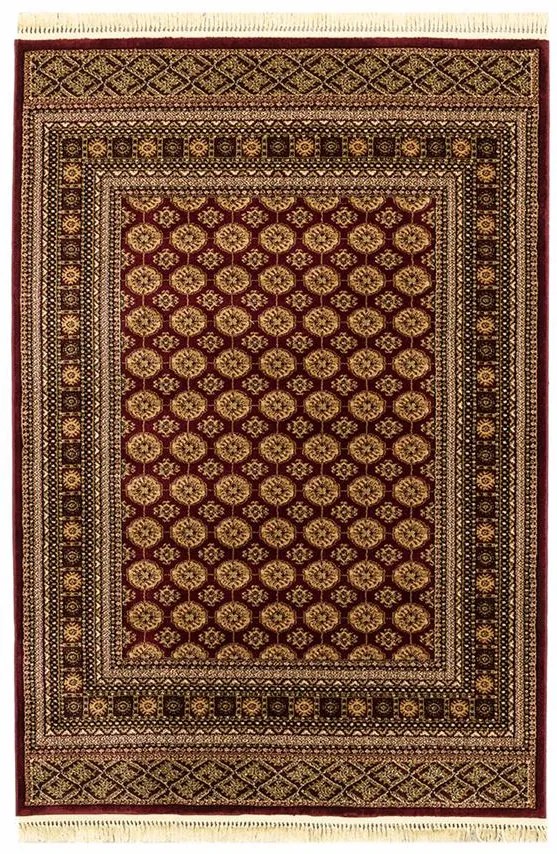 Χαλί Persia 7838 Burgundy με κρόσσι - 133x190