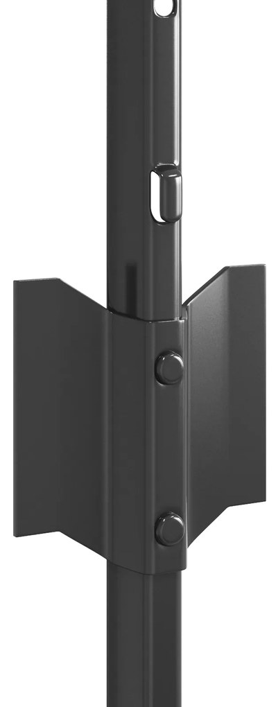 vidaXL Ασημένιοι Πόλοι Φράχτη 22 pcs Γκρι 50 x 0.8 μ Μέταλλο