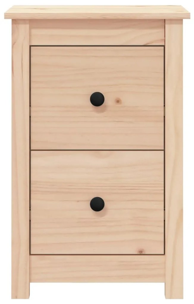 vidaXL Κομοδίνα 2 τεμ. 40 x 35 x 61,5 εκ. από Μασίφ Ξύλο Πεύκου