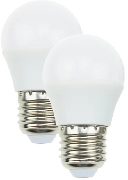 LED BALL E27 230V 7W 3000K 220° 520Lm Ra80 DUO PACK ACA G45727WWP