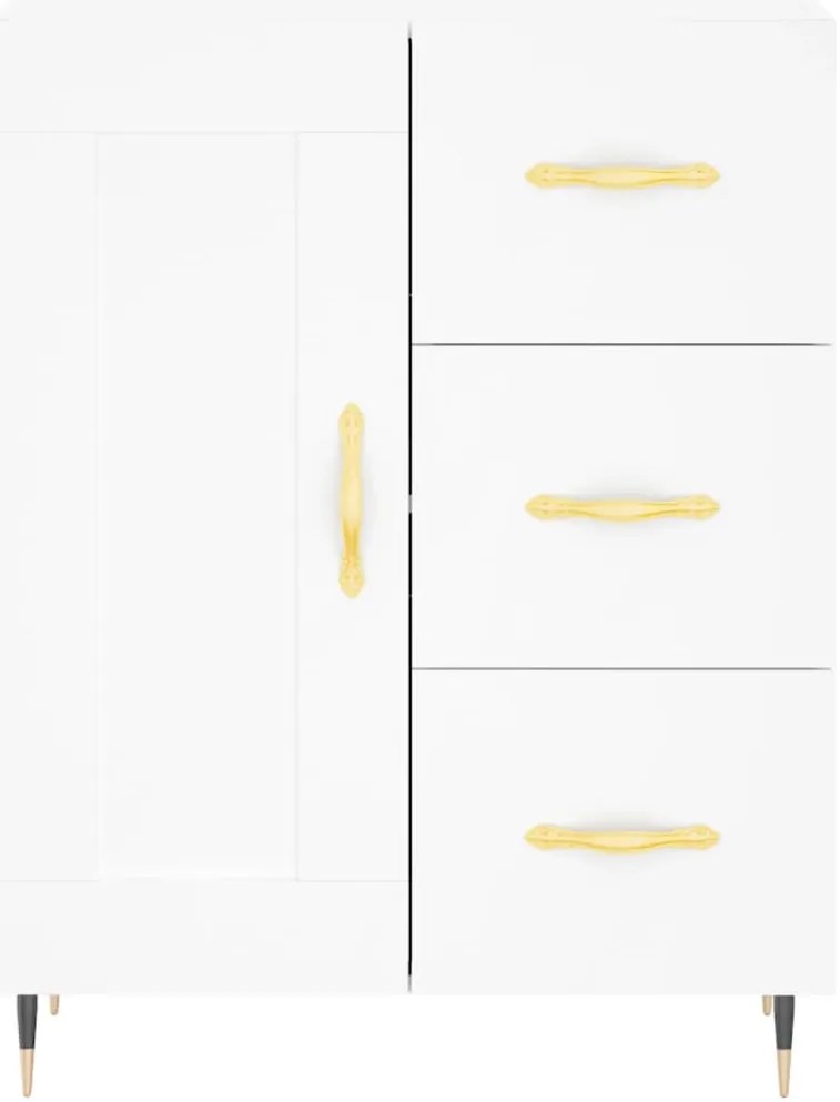vidaXL Ντουλάπι Λευκό 69,5 x 34 x 90 εκ. από Επεξεργασμένο Ξύλο