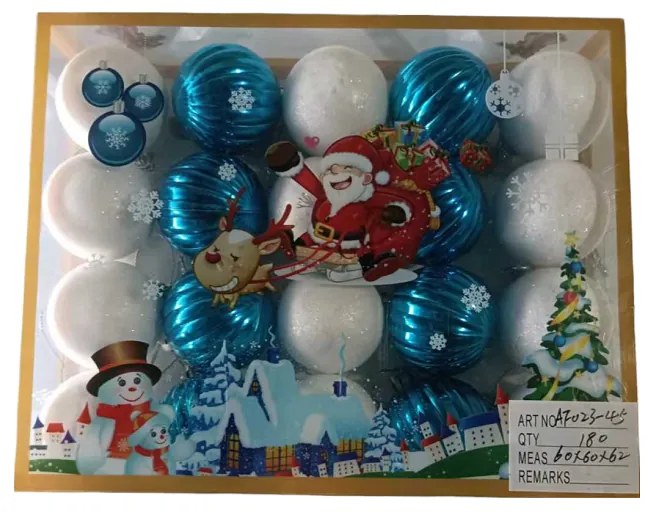 Σετ Χριστουγεννιάτικες μπάλες - 4cm - 20pcs - 023452