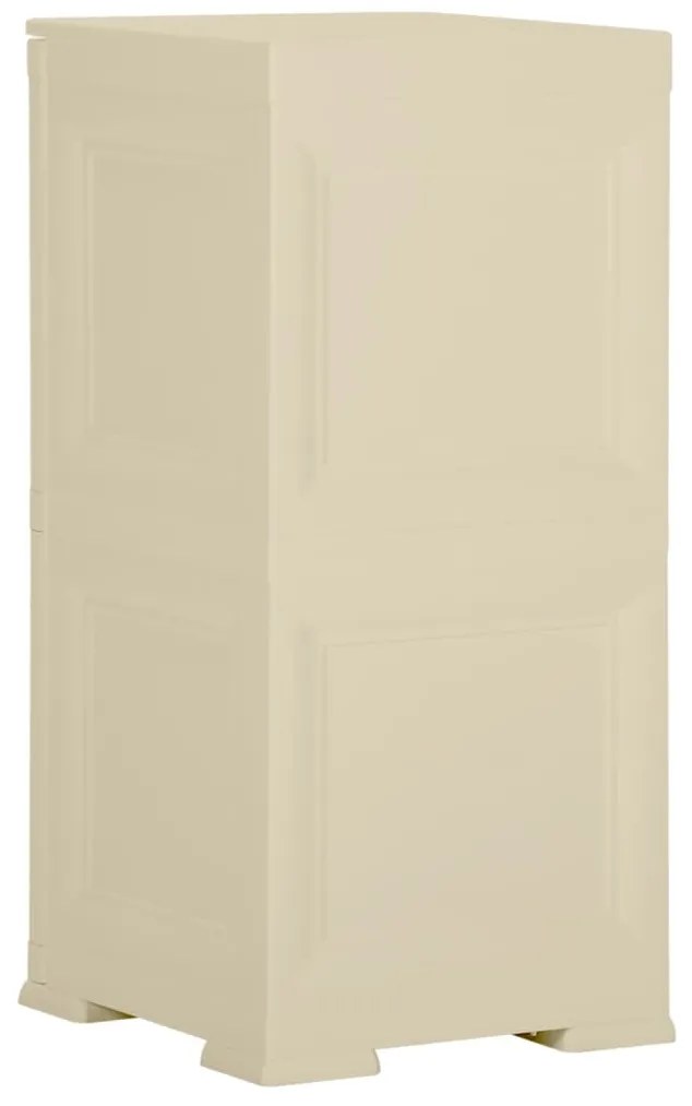 vidaXL Πλαστικό Ντουλάπι Angora Λευκό 40 x 43 x 85,5εκ με Σχέδιο Ξύλου
