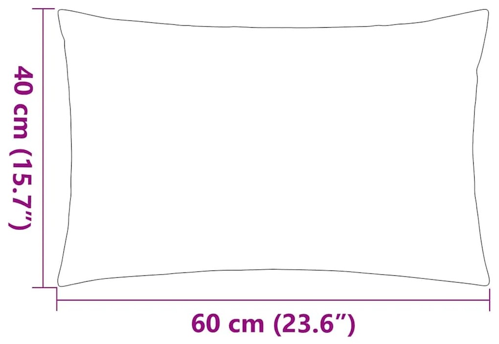 vidaXL Μαξιλάρια Εξωτερικού Χώρου 2 τεμ. Ροζ 60 x 40 εκ.