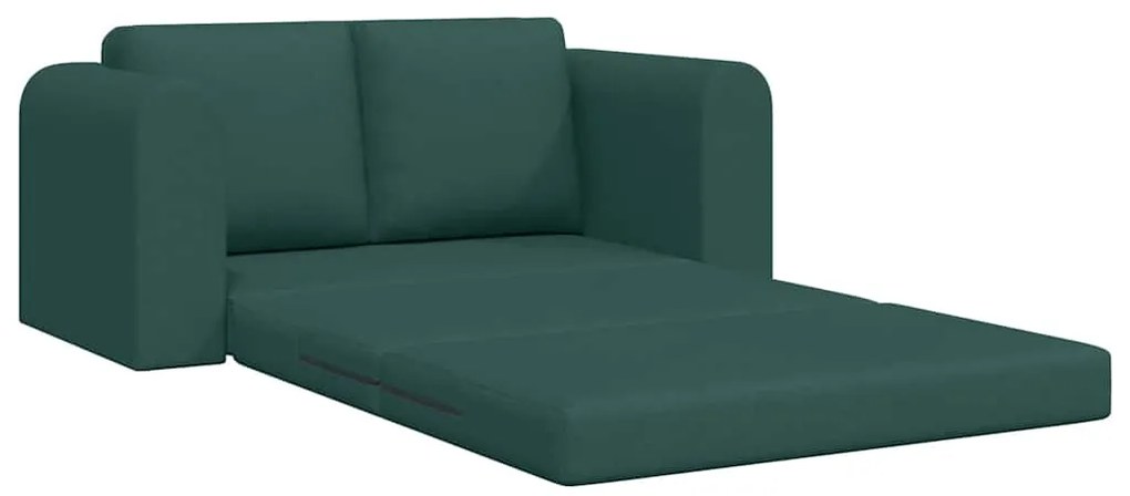 vidaXL Κρεβάτι καναπές Σκούρο πράσινο 148 x 71 x 83 εκ. ύφασμα