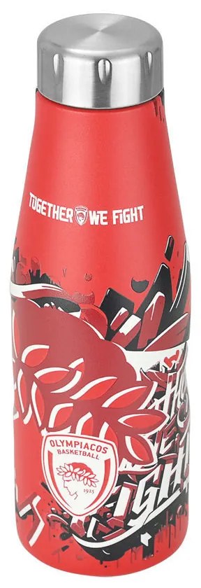 ESTIA ΘΕΡΜΟΣ TRAVEL FLASK OLYMPIACOS BC EDITION TOGETHER WE FIGHT 500ml