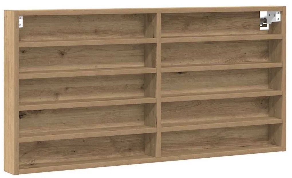 vidaXL Βιτρίνα με ράφι Επιτοίχιο Άλλο artisan δρυς 100 x 8.5 x 50 cm