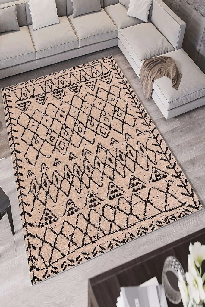 Χαλί W1068 Beige-Black Conceptum Hypnose 160X230cm