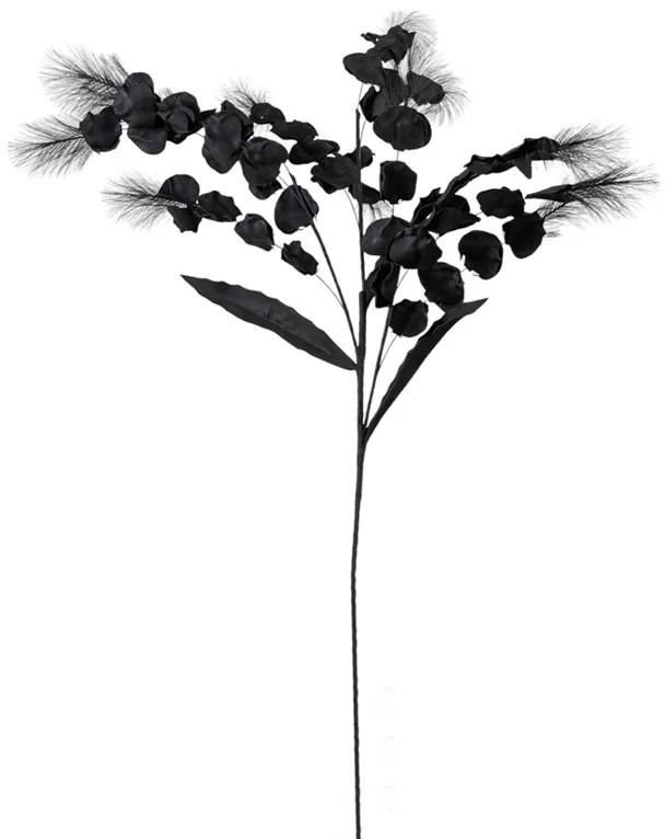 Κλαδί Με Φύλλα Μαύρο 120εκ. Zen Collection 25.13.51639