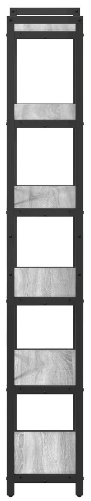 vidaXL Βιβλιοθήκη Γκρι sonoma 40 x 30 x 188 εκ Επεξεργασμένο ξύλο
