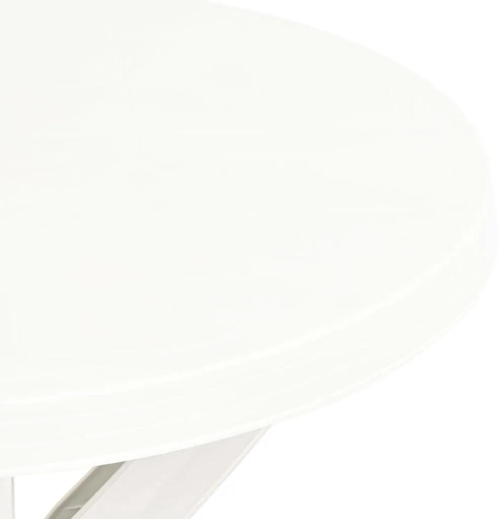 Τραπέζι Bistro Λευκό Ø70 εκ. Πλαστικό - Λευκό