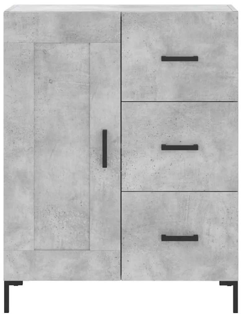 vidaXL Ντουλάπι Γκρι Σκυροδέματος 69,5x34x90 εκ. Επεξεργασμένο Ξύλο
