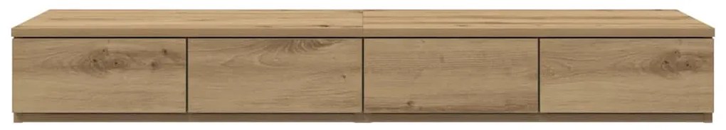 vidaXL Συρτάρια κρεβατιού με συρτάρι artisan δρυς 120 x 36.5 x 16.5 εκ