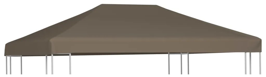 vidaXL Κάλυμμα για Κιόσκι Χρώμα Taupe 3 x 3 μ. 310 γρ./μ²