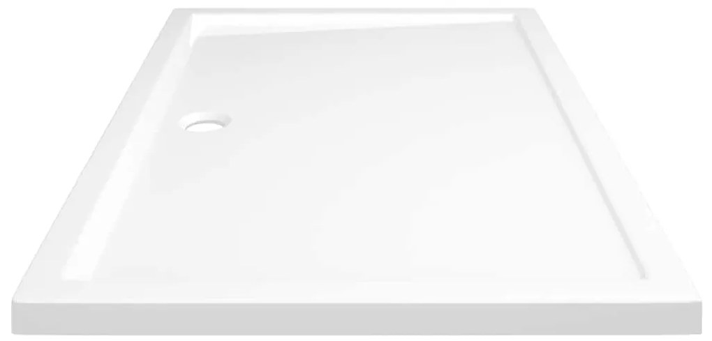 vidaXL Βάση Ντουζιέρας Ορθογώνια Λευκή 80 x 120 εκ. από ABS