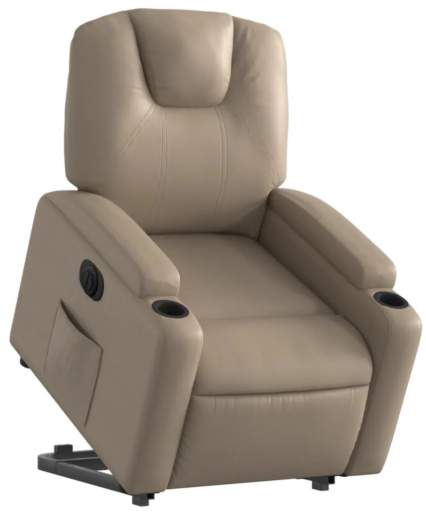 vidaXL Πολυθρόνα Ηλεκ.Ανακλινόμενη με Ανύψωση Συνθ. Δέρμα