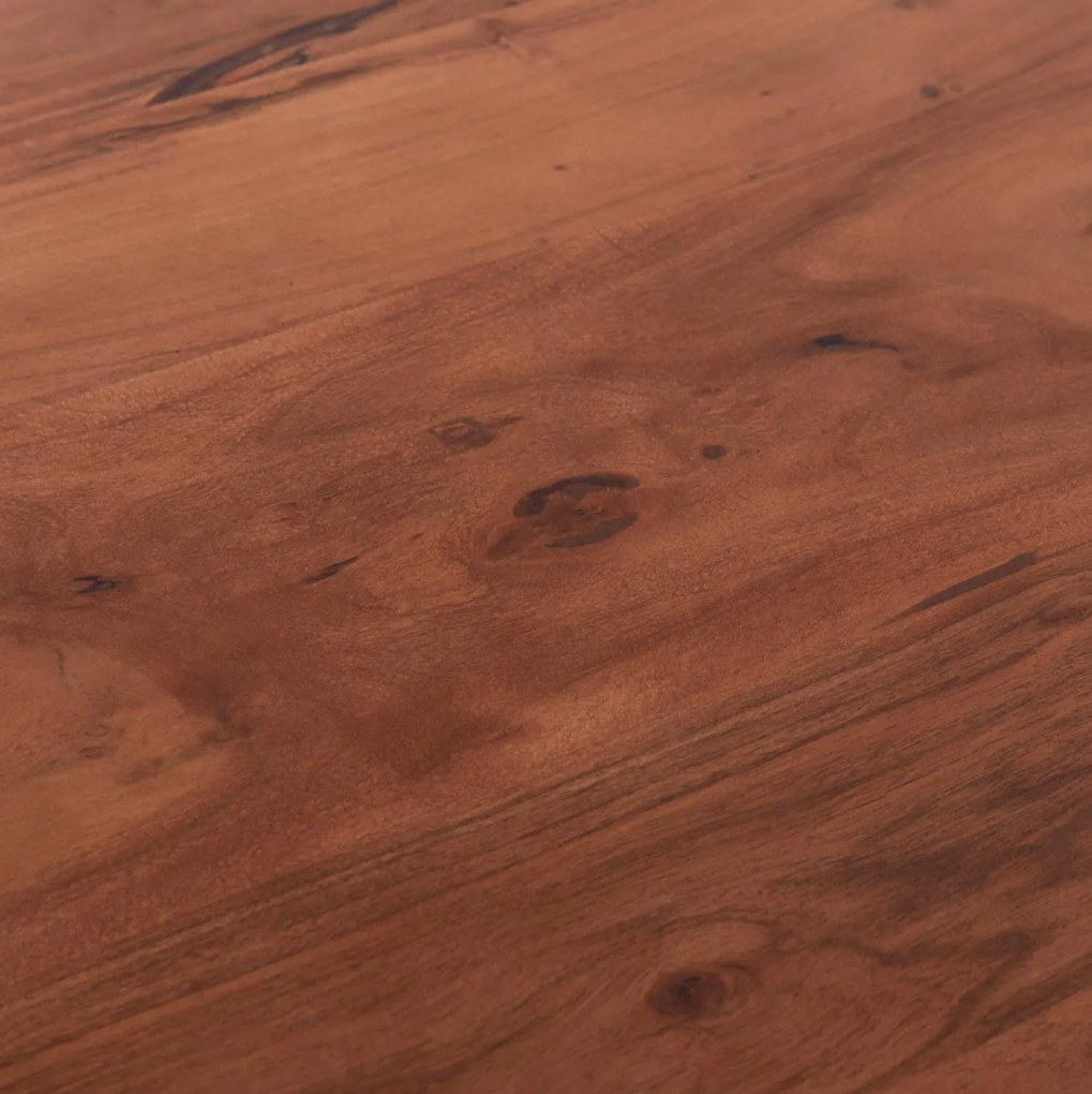 Τραπέζι MONTANA C8336.12 από Ξύλο Ακακίας 4εκ. &amp; Μεταλλικά Λευκά πόδια 160x90x77Υεκ. 160x90x77 εκ.