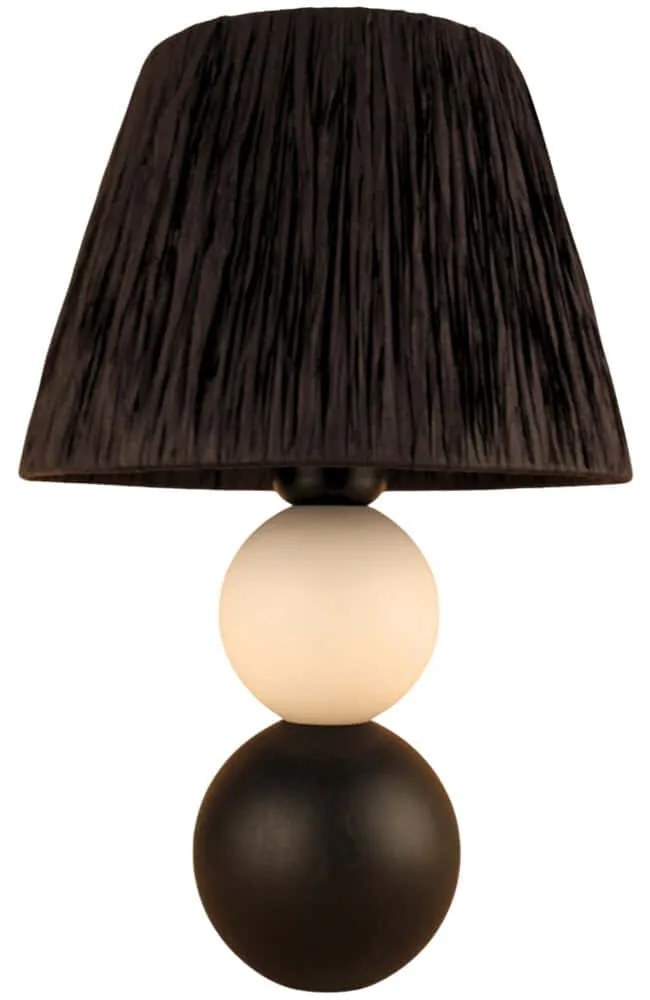 Φωτιστικό Επιτραπέζιο 687HMY2385 Φ25x40cm 1xE27 40W Black-White Opviq