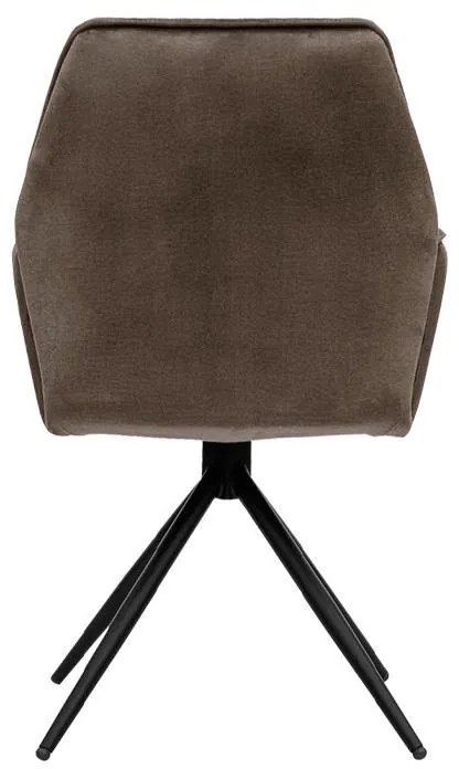 Καρέκλα Τραπεζαρίας Dorothee Μεταλλική Fylliana Καφέ 58x46x91εκ. 2αδα 58x46x91 εκ.