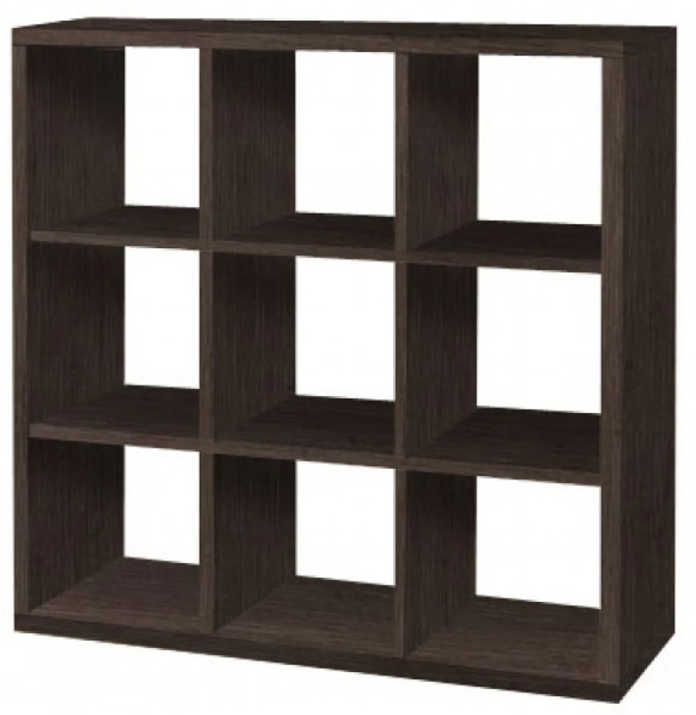 Intrahome Βιβλιοθήκη με κύβους 3x3 σε βέγγε χρώμα 110x35x110 Intrahomesa-00652447