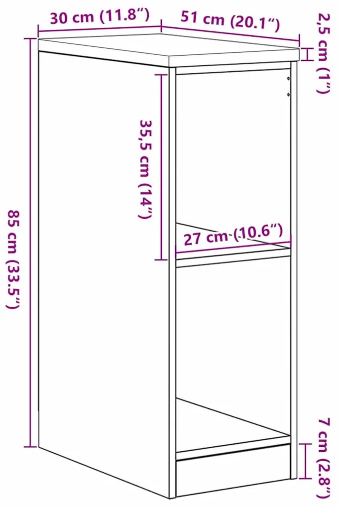 ΝΤΟΥΛΑΠΙ ΑΠΟΘΗΚΕΥΣΗΣ ΓΚΑΡΑΖ 30X51X85 ΕΚ ΜΑΣΙΦ ΞΥΛΟ ΠΕΥΚΟ 860534