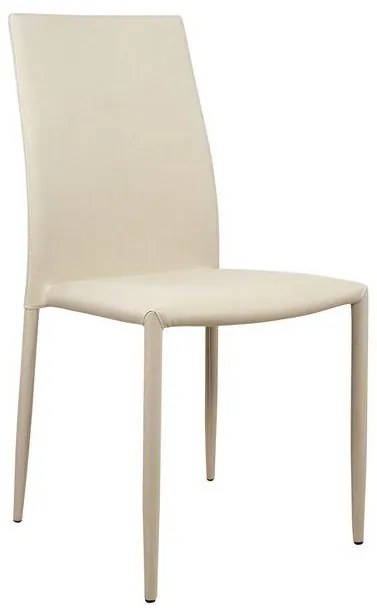 Σετ τραπεζαρίας C10009.01 7τμχ με Τραπέζι LOCA 120+50x80x75εκ. & Καρέκλες ΤΕΤΑ Εκρού