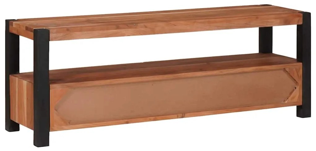 vidaXL Ντουλάπι TV με συρτάρι Καφέ 110 x 30 x 40 cm Μασίφ ξύλο ακακίας