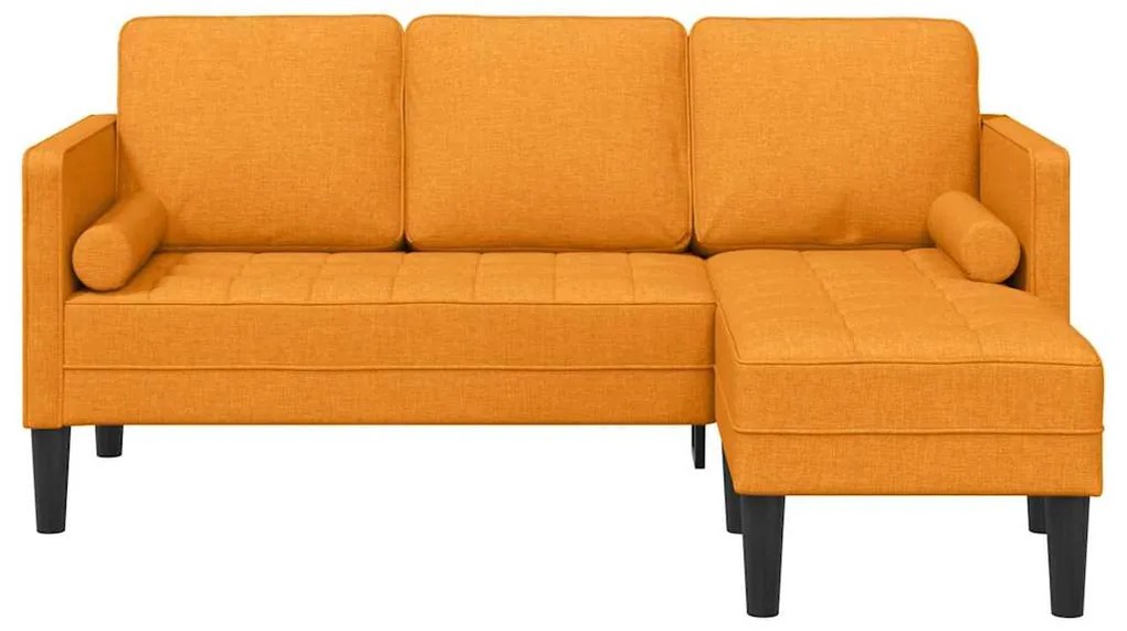 vidaXL Σετ Καναπέ Σκούρο κίτρινο 173 x 131 x 67 εκ ύφασμα