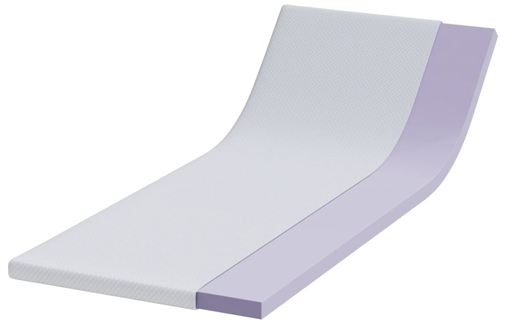 vidaXL Στρώματα Λευκό 80 x 200 cm 100% ύφασμα πολυεστέρα με τζακάρ