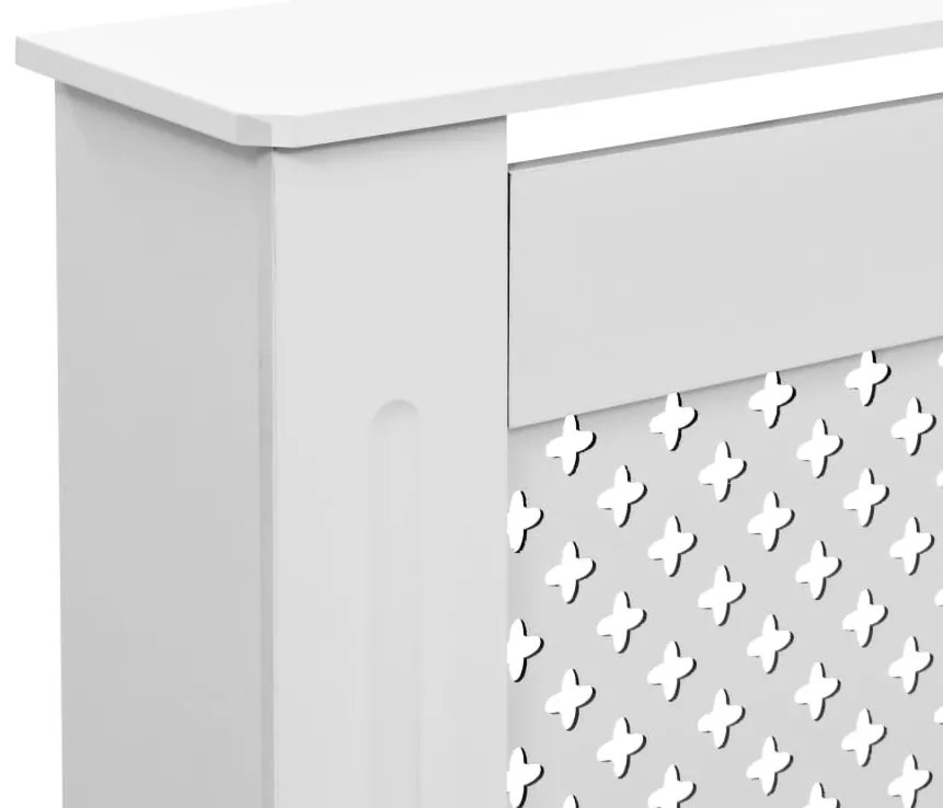 vidaXL Καλύμματα Καλοριφέρ 2 τεμ. Λευκά 112 x 19 x 81,5 εκ. από MDF