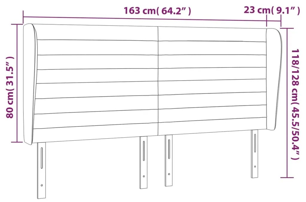 ΚΕΦΑΛΑΡΙ ΜΕ ΠΤΕΡΥΓΙΑ ΡΟΖ 163X23X118/128 ΕΚ. ΒΕΛΟΥΔΙΝΟ 3118155