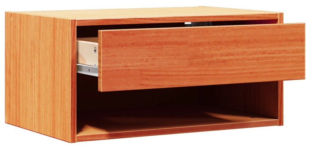 vidaXL Κομοδίνο 2 pcs Καφέ κεριού 50 x 32.5 x 24 εκ Μασίφ ξύλο πεύκου
