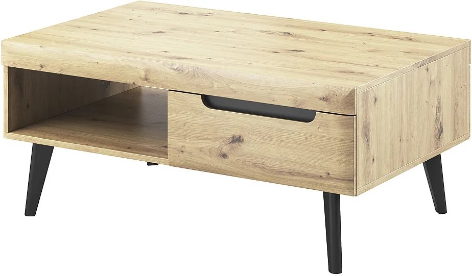 Τραπεζάκι Nordi Artisan+μαύρο 107x46x67cm