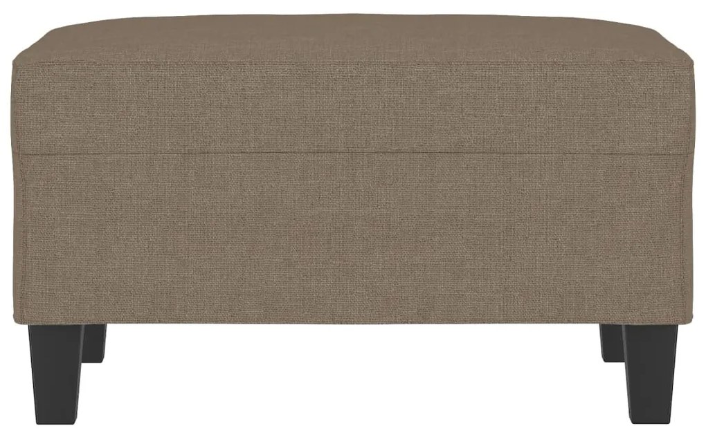 Υποπόδιο Taupe 70 x 55 x 41 εκ. Υφασμάτινο - Μπεζ-Γκρι