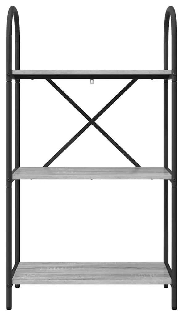 vidaXL Ράφι Βιβλίων Γκρι sonoma 60 x 30 x 109 εκ Επεξεργασμένο ξύλο