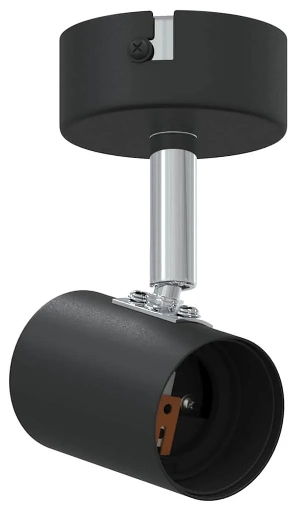 vidaXL Σποτ οροφής με προβολείς Μαύρο 6,5 x 6 x 11,5 εκ Μέταλλο