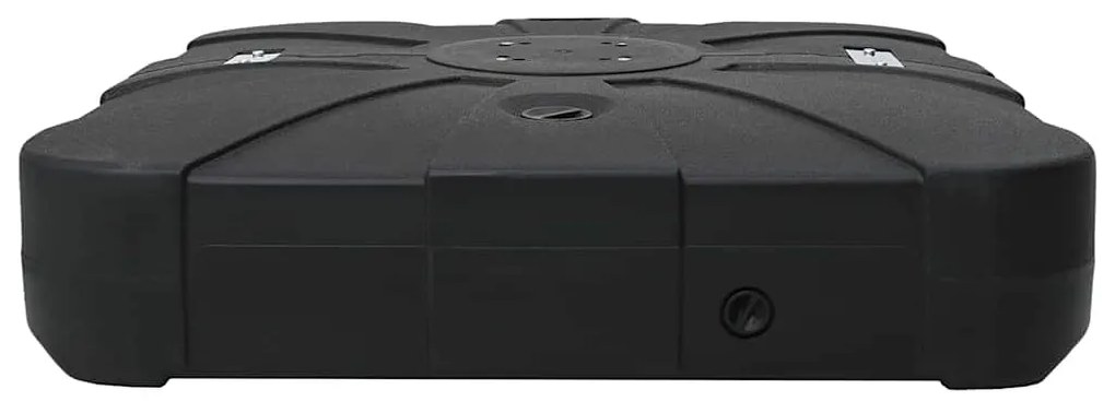 vidaXL Σετ Βάσης Ανεμογεννήτριας 2 pcs Μαύρο 88 x 88 x 19 εκ. Πλαστικό