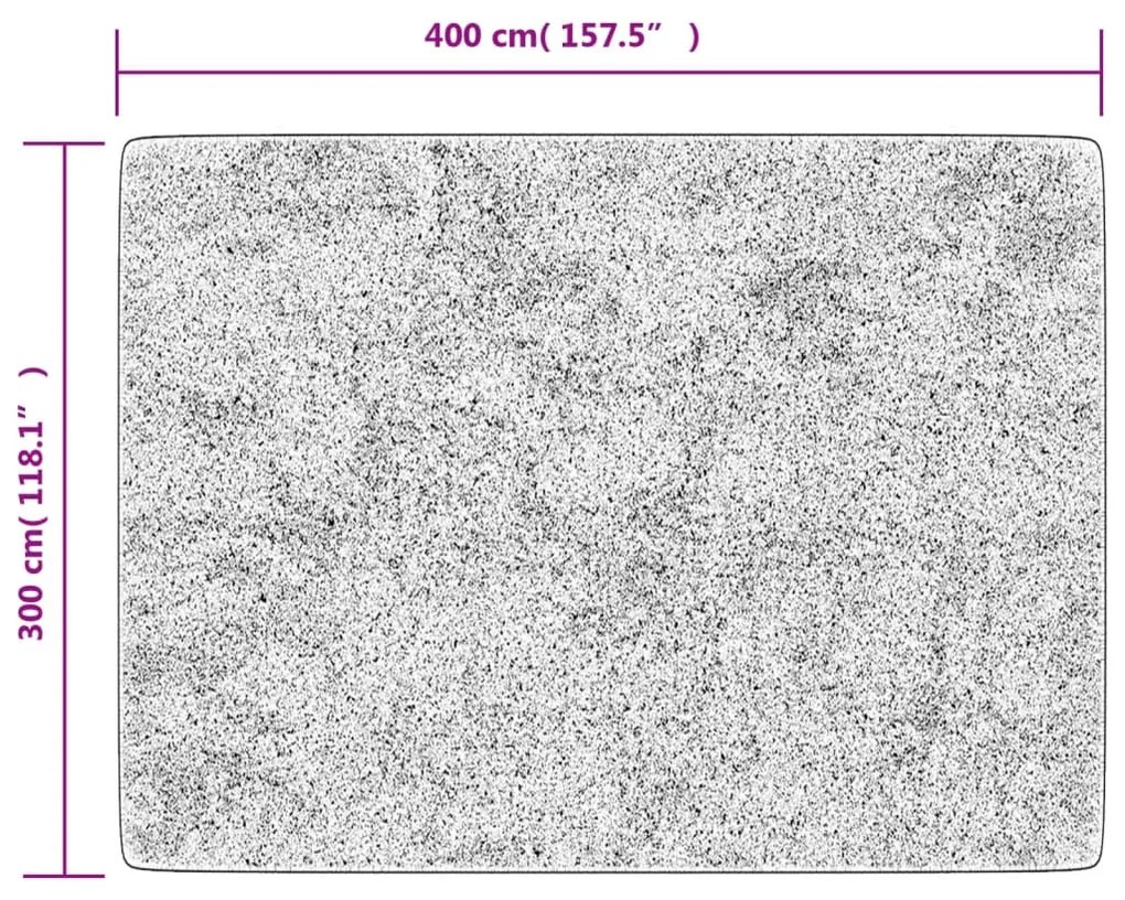 vidaXL Χαλί Πλενόμενο Αντιολισθητικό Πολύχρωμο 400 x 300 εκ.