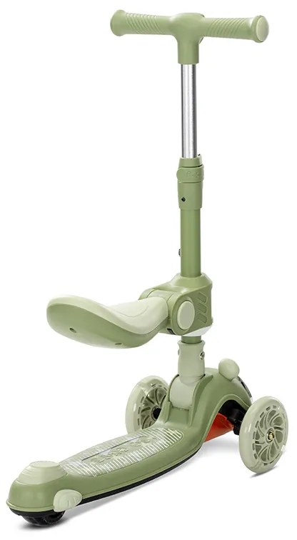 Πατίνι Scooter Swiftie Τρίτροχο Αναδιπλούμενο με Κάθισμα  Green  10390220002 Lorelli