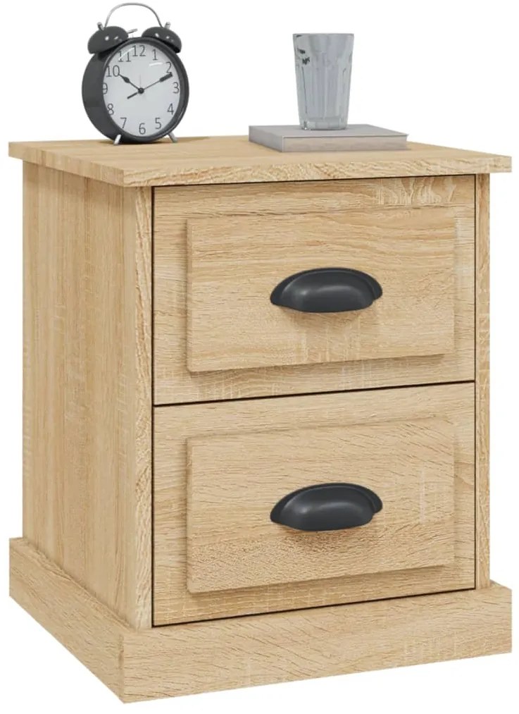 vidaXL Κομοδίνο Sonoma Δρυς 39x39x47,5 εκ. από Επεξεργασμένο Ξύλο