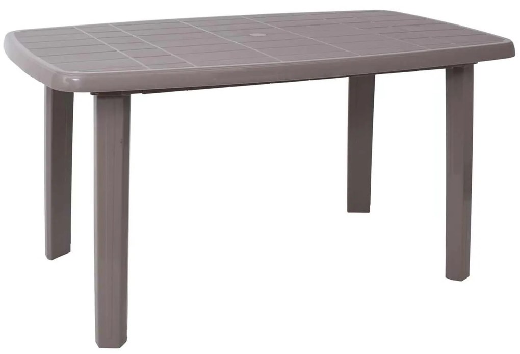 Τραπέζι 140x80cm SORRENTO Oval Πλαστ.Μπεζ Tortora