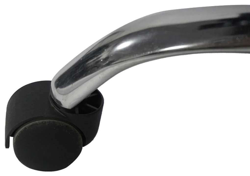 ΚΑΡΕΚΛΑ ΓΡΑΦΕΙΟΥ OCTAVIUS HM1202 ΜΑΥΡΟ PVC &amp; NYLON-ΜΕΤΑΛ.ΧΡΩΜΙΟ ΒΑΣΗ 63x73x129Υεκ
